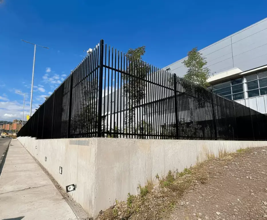 Office in Ballarat with talk black commercial fence